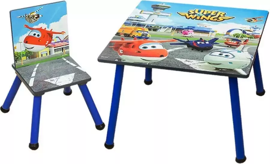 Beyo-living Superwings kinderstoel en speeltafel Superwings Dizzy stoel en tafel