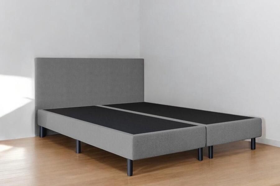BG Homestyling Boxspring Essential 180x200 Zonder matras Grijs Glad