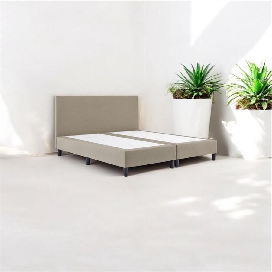BG Homestyling Boxspring Essential 160x220 Zonder matras Beige Glad