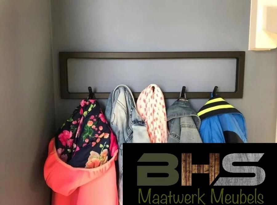 BHS Maatwerk Meubels BHS Wandkapstok Industrieel Kapstok Staal