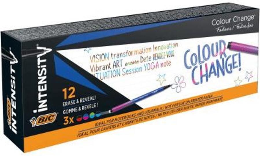 BIC Intensity fijnschrijver Meerkleurig 12 stuk(s)
