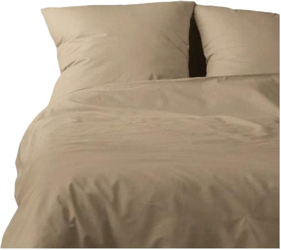 Bigbuy Home Dekbedovertrek set Beige Bed van 200 3 Onderdelen