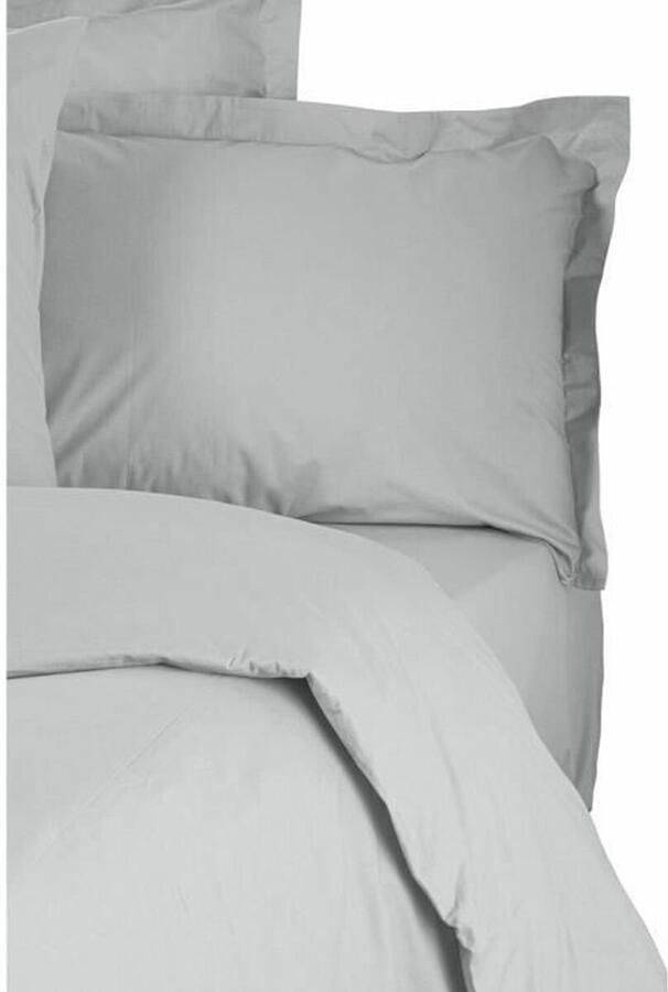 Bigbuy Home Dekbedovertrek set Grijs Bed van 200 3 Onderdelen