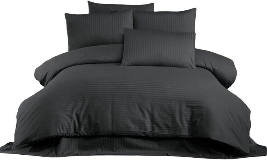 Bigbuy Home Dekbedovertrek set Grijs Bed van 200 3 Onderdelen