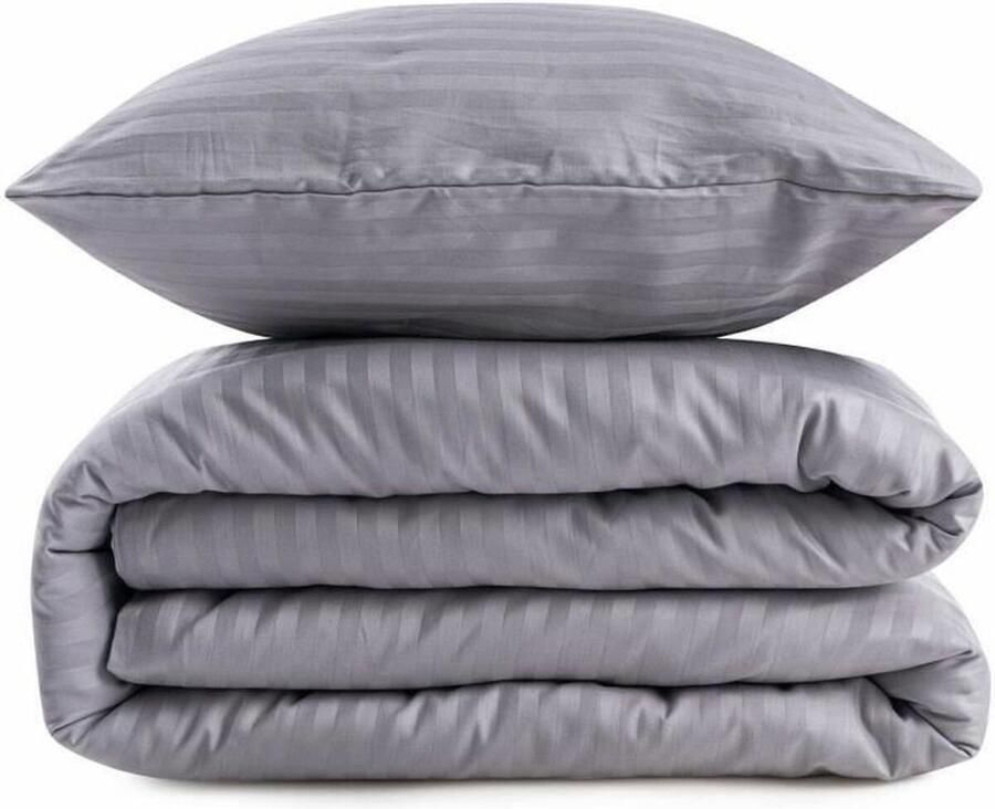 Bigbuy Home Dekbedovertrek set Grijs Bed van 200 3 Onderdelen