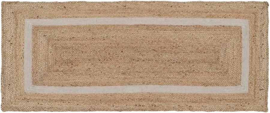 Bigbuy Home Tapijt Natuurlijk Wit Jute 170 x 70 cm