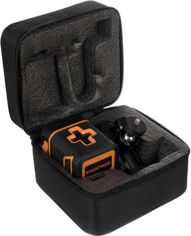 Bigstren Groene Kruislijnlaser Zelfnivellerend 25M met Ophangklem voor alle locaties Bouwlaser