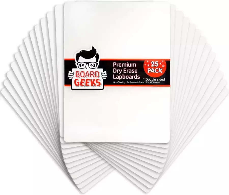 BigTime LAP BOARDS DRY ERASE 25 PackNederlandse vertaling: LAP BOARDS DROOG UITWISBAAR 25 Pack