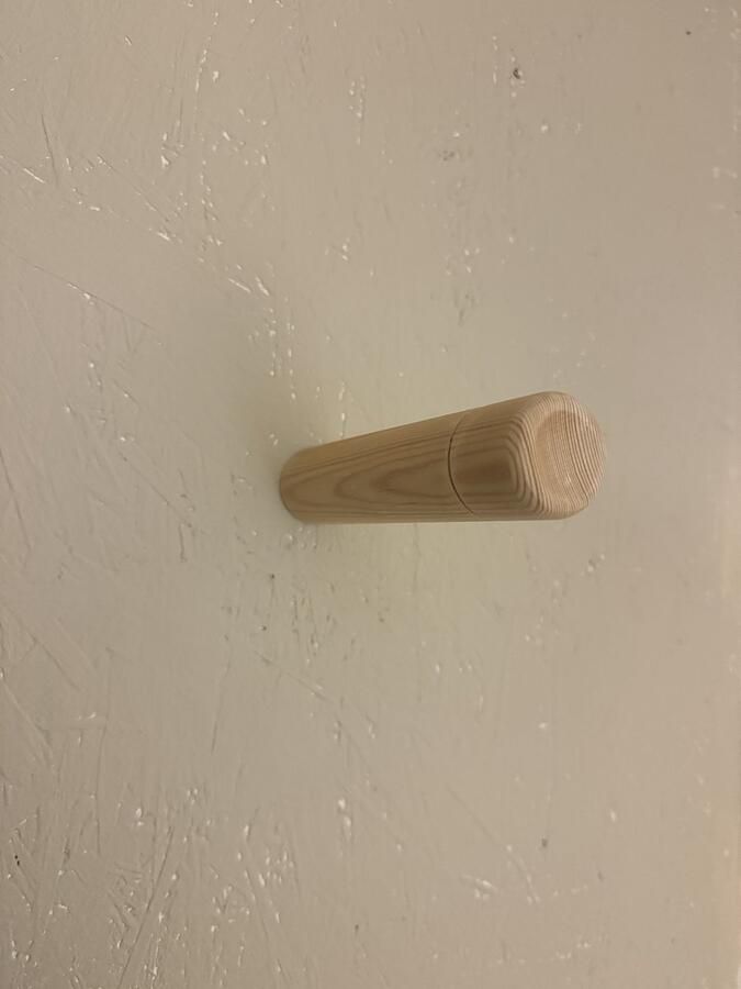 Bij ons onder de panne Beukenhouten kapstokhaak Planten ophangsysteem Planten wandhaak Houten muurpin