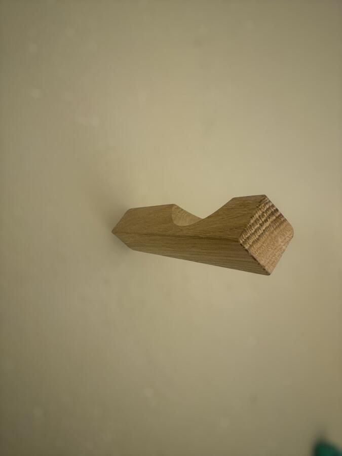 Bij ons onder de panne Eikenhouten kapstokhaak Planten ophangsysteem Planten wandhaak Houten muurpin