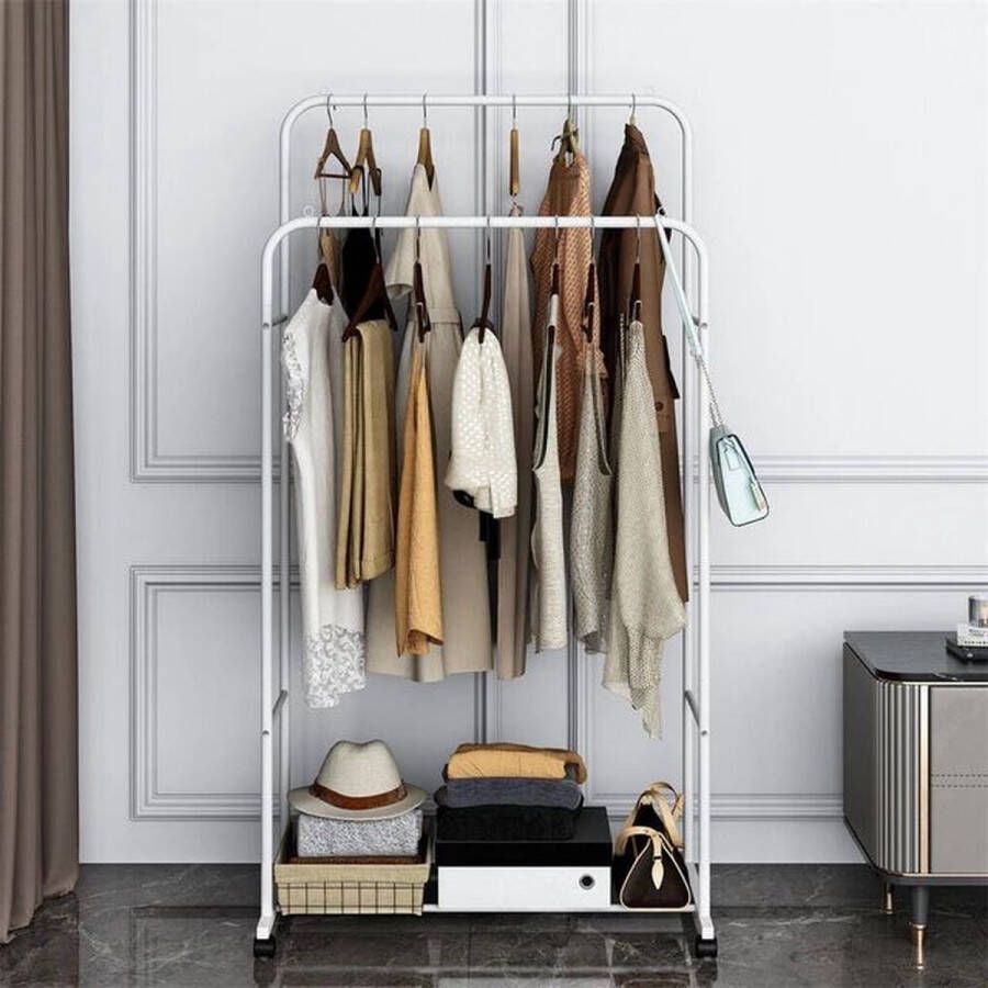 Bingopaw ST en Heavy Duty Kledingrek Wit Beweegbaar 45 KG