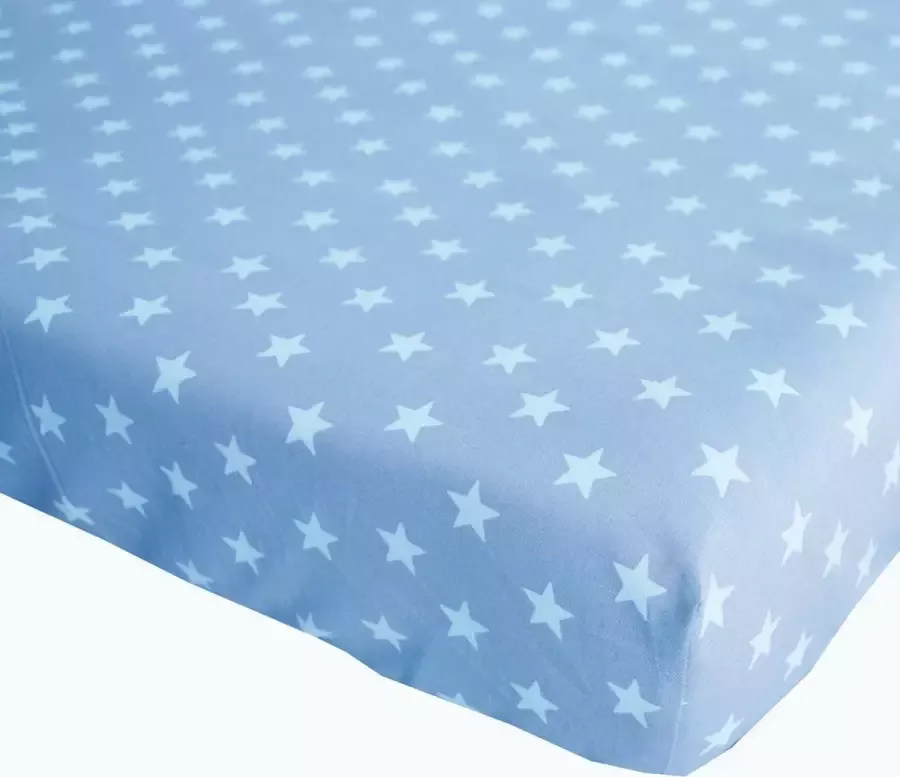 BINK Bedding Hoeslaken Stars Blue Juniorbed 70 x 150 cm