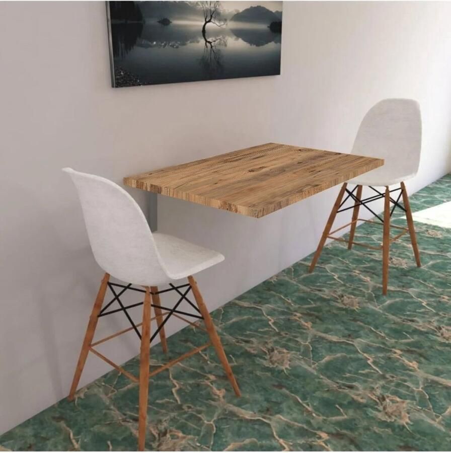 Bino 72x45 cm Klaptafel Wandtafel Keukentafel Balkontafel Bureau MDF Pijnboom