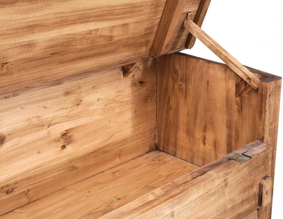 BISCOTTINI Dressoir met 2 laden en 2 deuren RUSTIEK II Haltafel Massief Lindehout Natuurlijke Afwerking 115x48x102 cm Handgemaakte Kast