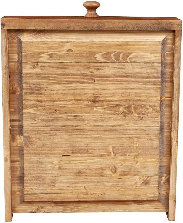 BISCOTTINI Eettafel met lade Keuken Tafel Massief Lindehout Eetkamertafel Walnoot Afwerking 120x80x80 cm voor 4 personen