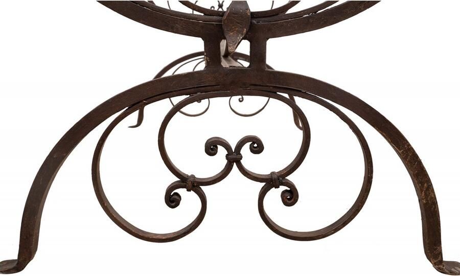 BISCOTTINI Eettafel onderstel Gietijzeren tuintafel onderstel Weerbestendig & Geschikt voor Horeca Antieke Afwerking 153x84x76cm