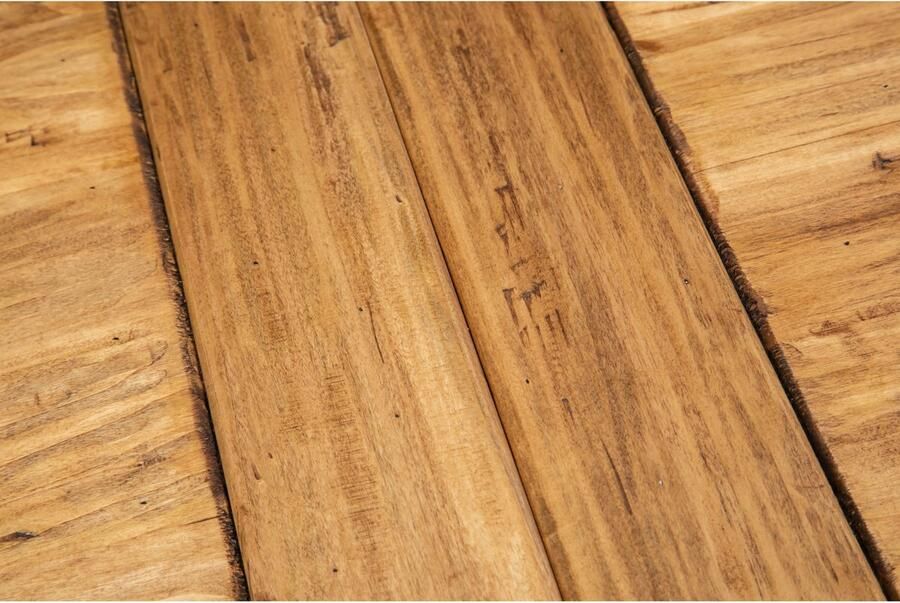 BISCOTTINI Eettafels Met Optie Tot Vergroten Keuken Uitschuifbare Tafel Massief Lindenhout Antiek Wit + Natuurlijke Top 160x90x80 cm