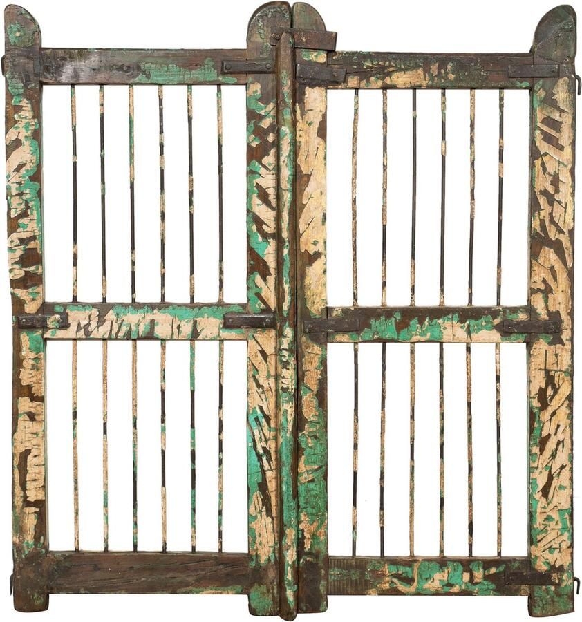 BISCOTTINI Eettafels Met Optie Tot Vergroten Keuken Uitschuifbare Tafel Massief Lindenhout -Antiek Witte Structuur + Notenhouten Top -120x120x80cm