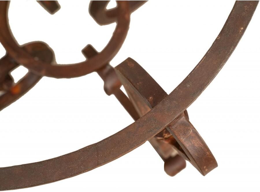 BISCOTTINI Gietijzeren tafelonderstel Onderstel tuintafel voor marmeren blad Rustieke stijl Afwerking met Antiek Effect 62x62x59cm