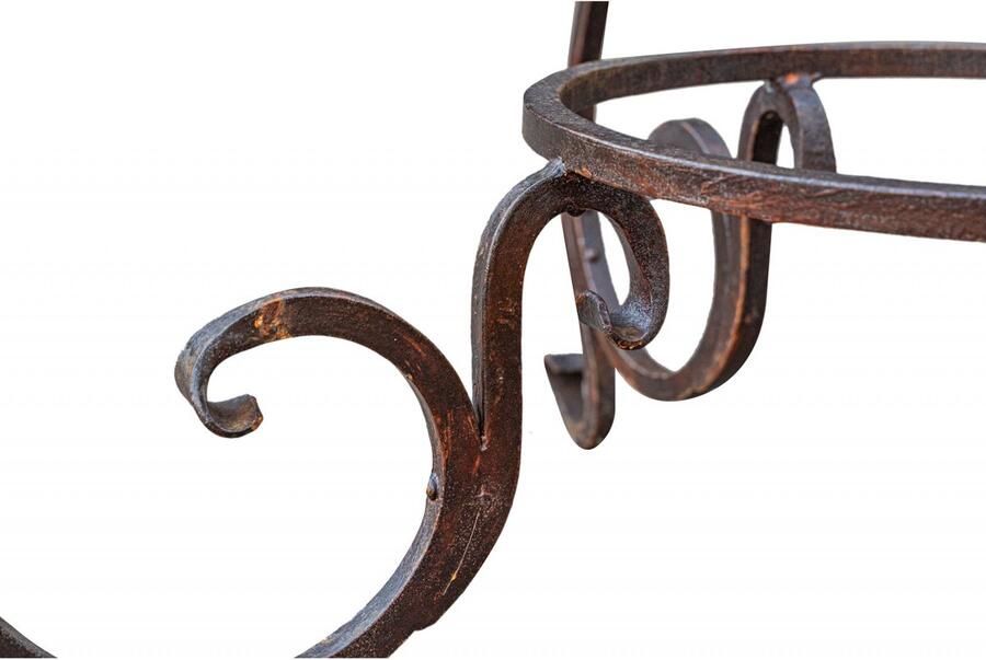 BISCOTTINI Gietijzeren tafelonderstel Robuust onderstel voor tuintafel met Antieke Afwerking 127x127x78cm