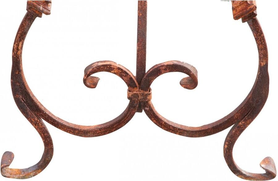 BISCOTTINI Industrieel Tafelonderstel Robuust Tuintafel Frame Metalen Tafelpoten voor Eettafel Antiek Rode Afwerking 200x70x74cm