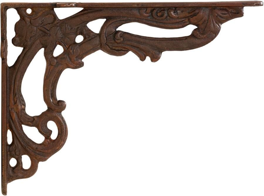 BISCOTTINI Onderdelen voor Industriële Wandplank Gietijzeren Plankdragers in Rustieke Stijl voor Binnen & Buiten 30x7x40cm