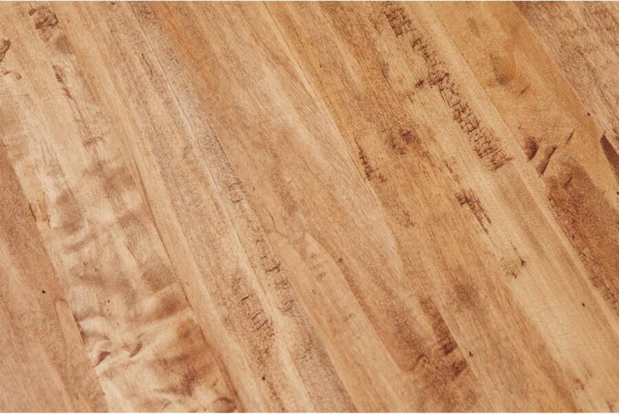 BISCOTTINI Salontafel SIMPEL II Bijzettafel van Massief Lindehout handgemaakt met 2 legplanken Natuurlijke Afwerking 70x70x45- Klassieke stijl