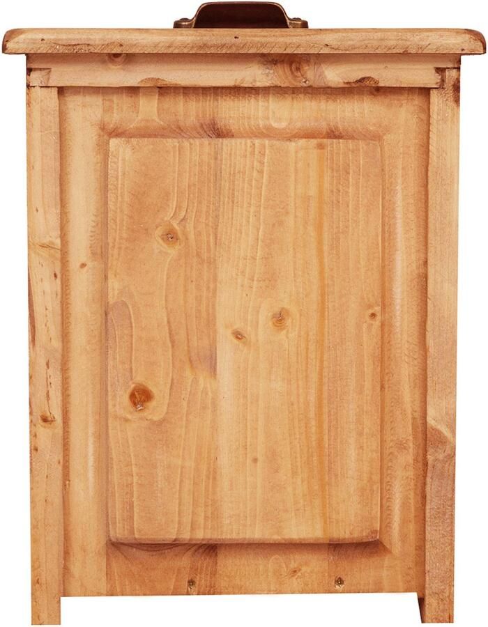 BISCOTTINI Smalle Ladekast met 6 Laden LANDELIJKE Handgemaakte Dressoir Massief Lindehout Natuurlijke Afwerking 63x41x120 cm Opbergkasten