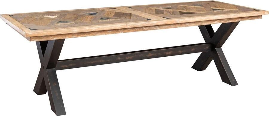 BISCOTTINI Zitbank Met Opbergruimte COUNTRY Massief Lindehout Walnoot Afwerking Kist Met Deksel Dekenkist- 100x38x48 cm Rustieke stijl - Foto 2