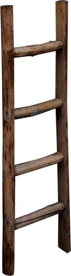 BISCOTTINI copy of Houten trap met natuurlijke verouderde afwerking L28xPR6xH100 cm