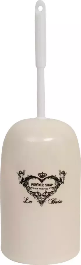 BISCOTTINI copy of Wit porseleinen toiletborstelhouder Poederzeep