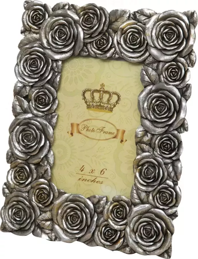 BISCOTTINI COUNTERTOP FOTOLIJST L23XPR5XH28 CM ANTIEK ZILVEREN AFWERKING