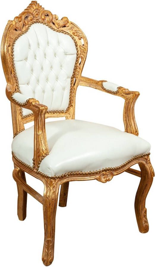 BISCOTTINI Fauteuil in Franse Louis XVI-stijl in massief beukenhout