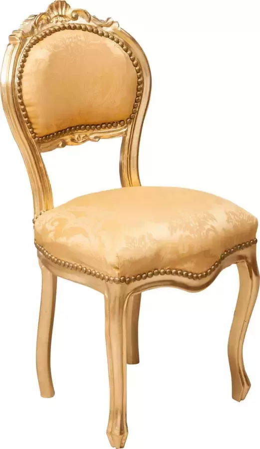 BISCOTTINI Franse stoel in Louis XVI-stijl in massief beukenhout GOUD GOUD