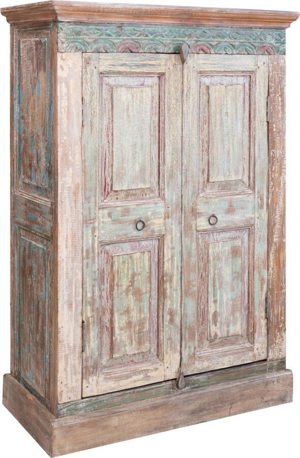 BISCOTTINI Massief houten kast met antieke deur