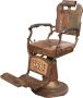 BISCOTTINI Oude gerestaureerde kappersstoel fauteuil - Thumbnail 2