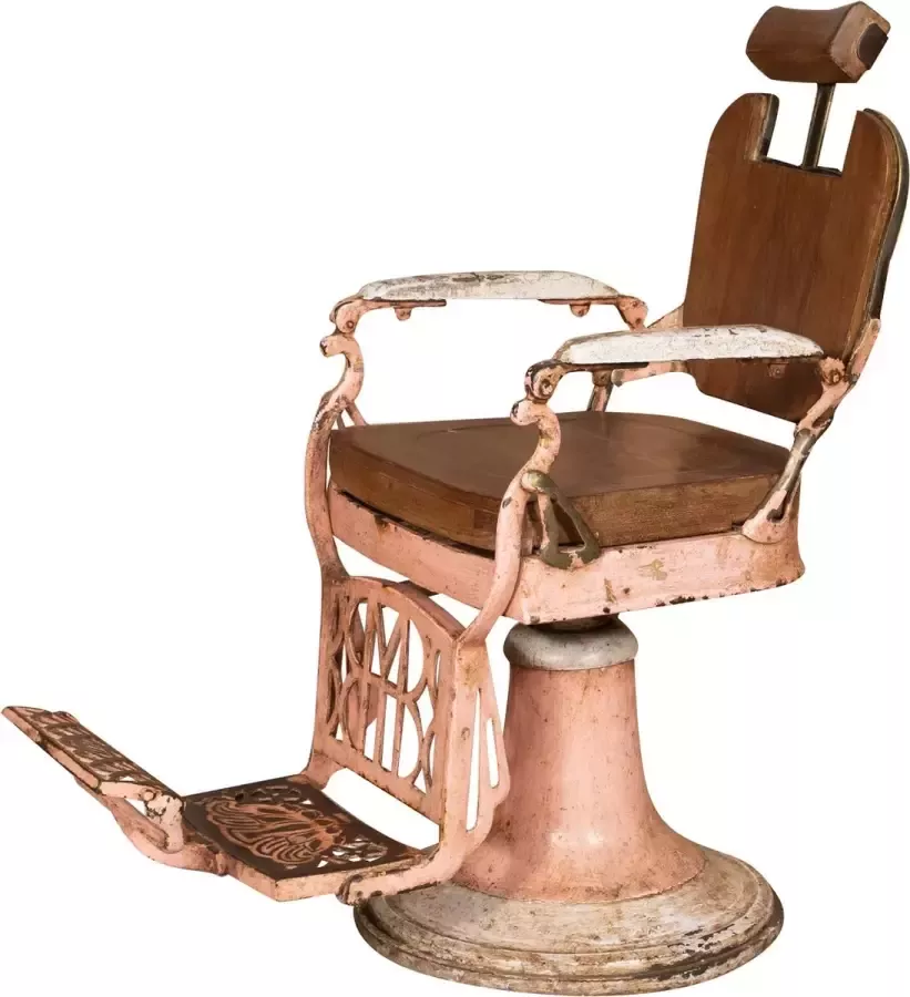 BISCOTTINI Oude gerestaureerde kappersstoel fauteuil