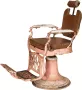BISCOTTINI Oude gerestaureerde kappersstoel fauteuil - Thumbnail 1