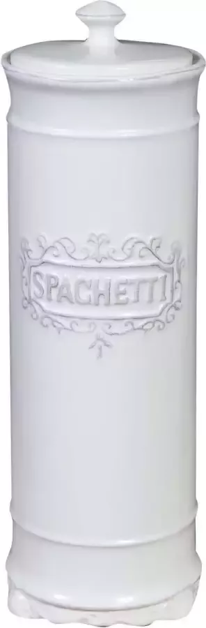 BISCOTTINI Spaghettibakjes in wit porselein Shabby L10xPR10xH30 cm