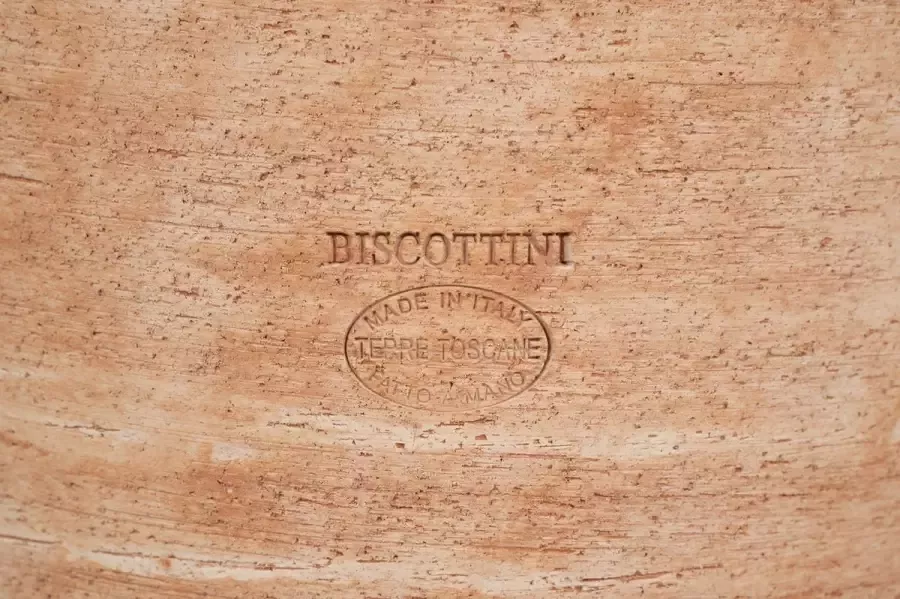 BISCOTTINI Terracotta Kom 100% Gemaakt in Italië Handgemaakt