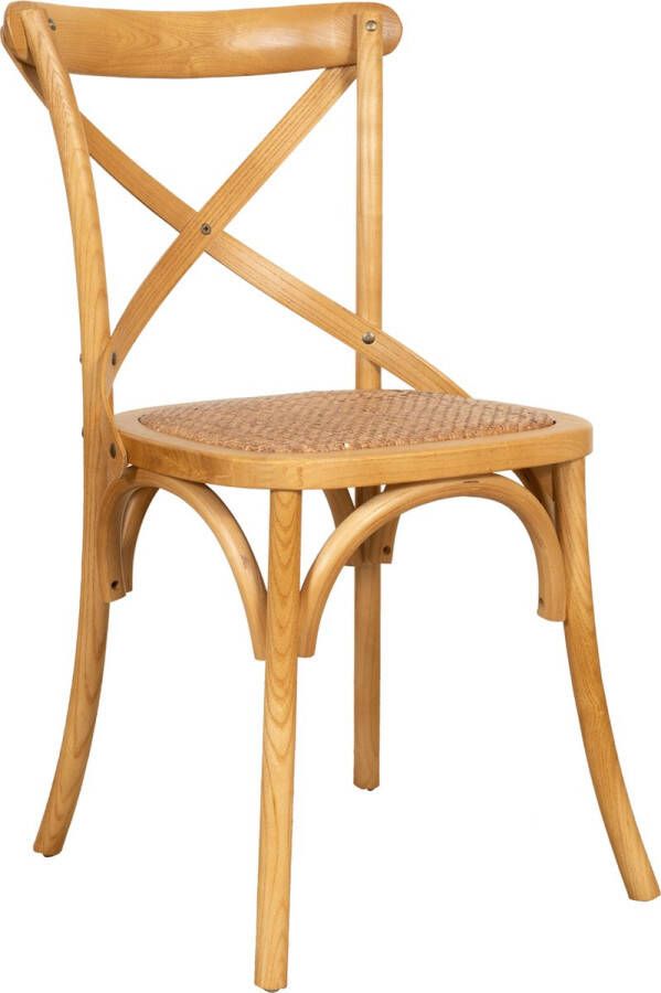 BISCOTTINI Thonet stoel in massief essen en rotan zitting in eiken afwerking 46x42x86 cm - Foto 1