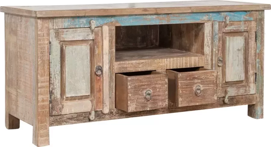 BISCOTTINI TV-meubel in massief gerecycleerd hout met antieke afwerking