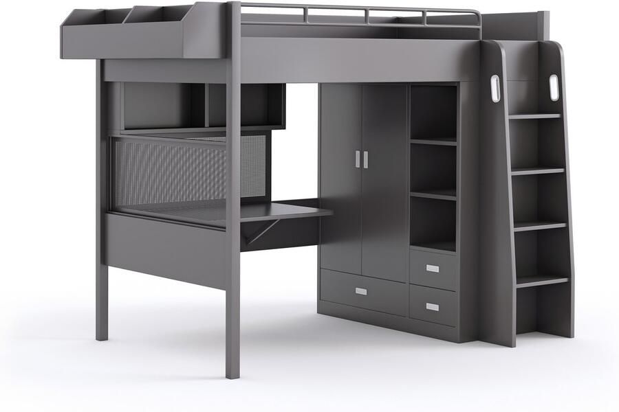 BK Beds New York Hoogslaper Antraciet