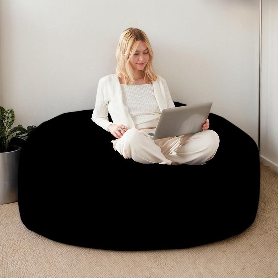 Pugsdrly 90 poef poefstoel bank voor volwassenen zachte en comfortabele leesstoel geschikt voor de slaapkamer het balkon en andere plaatsen