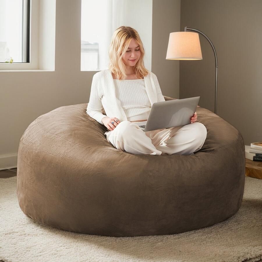 Pugsdrly 90 poef poefstoel bank voor volwassenen zachte en comfortabele leesstoel geschikt voor slaapkamers balkons en andere plaatsen