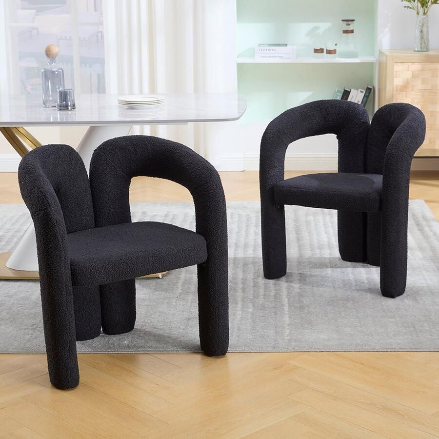 BLACKCOLORS Hoogwaardige ergonomische fauteuil met exclusieve Teddy-bekleding Uniek ontwerp doordachte rugleuning en ombouwbaar voor in de woonkamer of thuiskantoor. Maximaal comfort