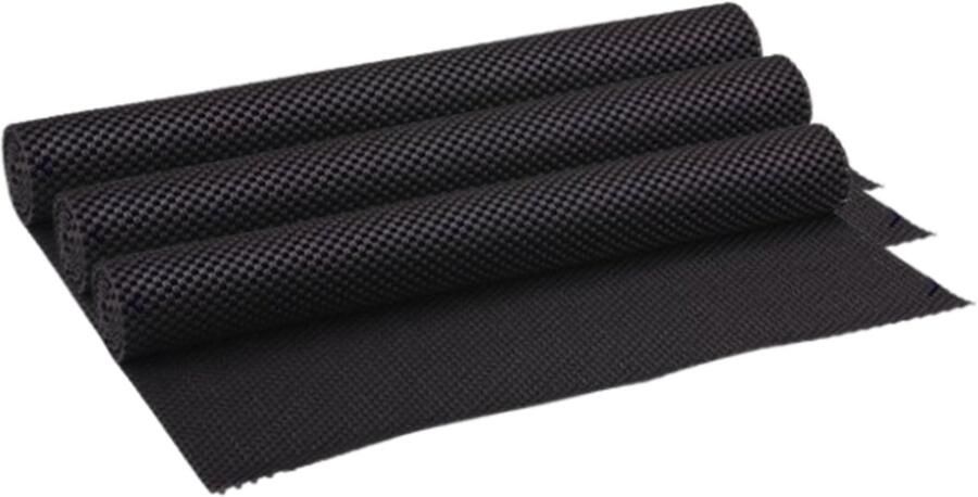 BLACK+DECKER Antislipmat – 3 Stuks – 45 x 125 cm – Zwart – Antislip Onderkleed op Rol – Voorkomt Verschoven Tapijten Vloerkleden en Lopermatten