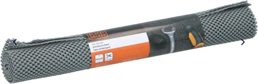 BLACK+DECKER Non Slip Grip mat grijs 45x125 cm Antislipmat Gaas Patroon voor Bureaus en Keukenlades Interieuraccessoires; - Foto 2