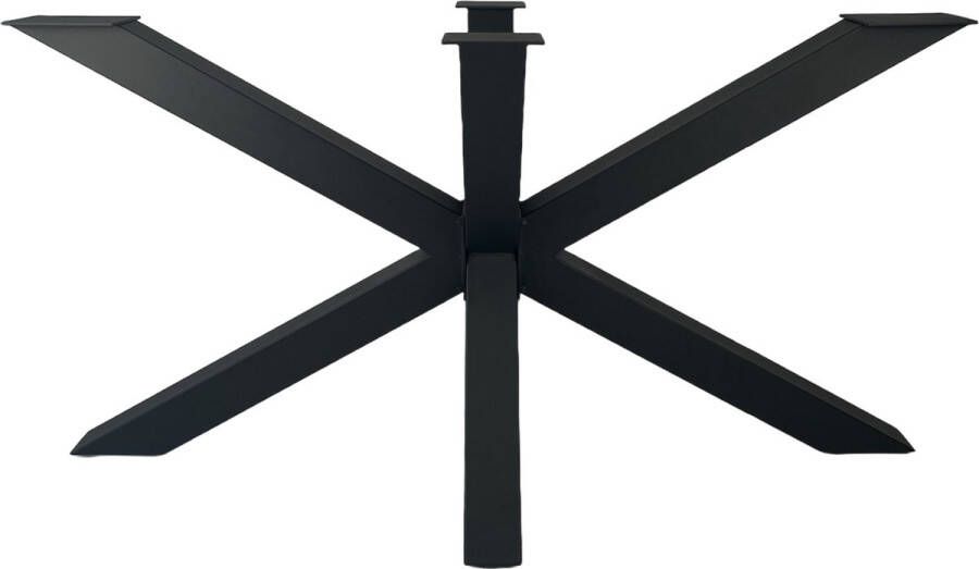 Blackwood Stalen Matrix Onderstel Mat Zwart Ovaal & Rechthoekig Blad Tafelpoot 2 Jaar GARANTIE