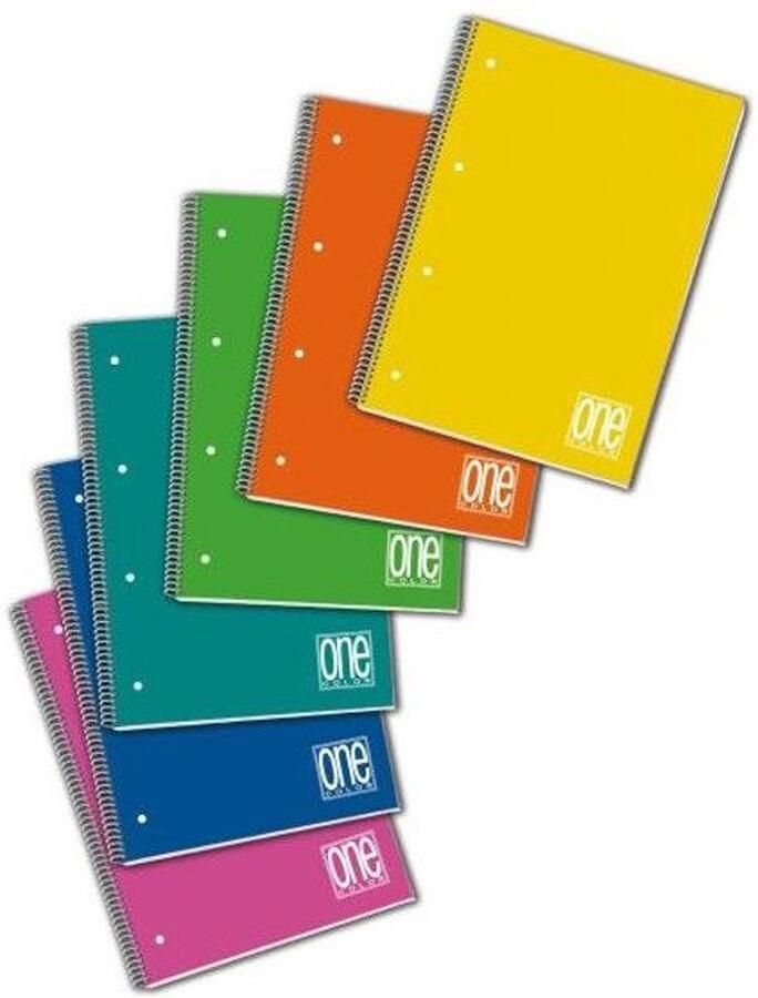 Blasetti One Color schrijfblok & schrift A4 80 vel Meerkleurig